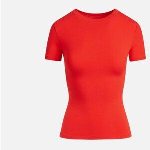 SKIMS Cotton Jersey T-Shirt RUBY